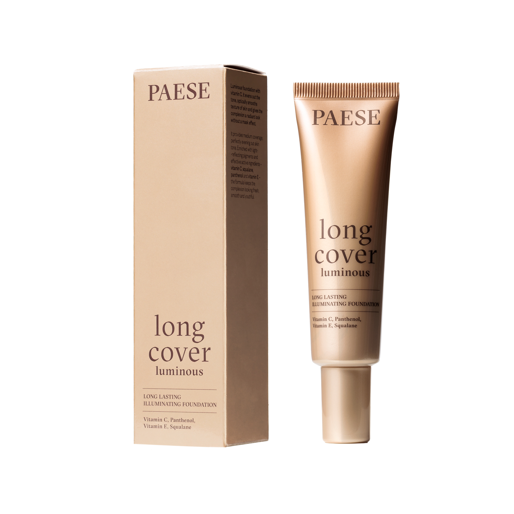 Paese Podkład long cover luminous 1,5 Beige, 30 ml