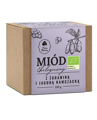 Dary natury Ekologiczny Miód z żurawiną i jagodą kamczacką, 230 g zdjęcie