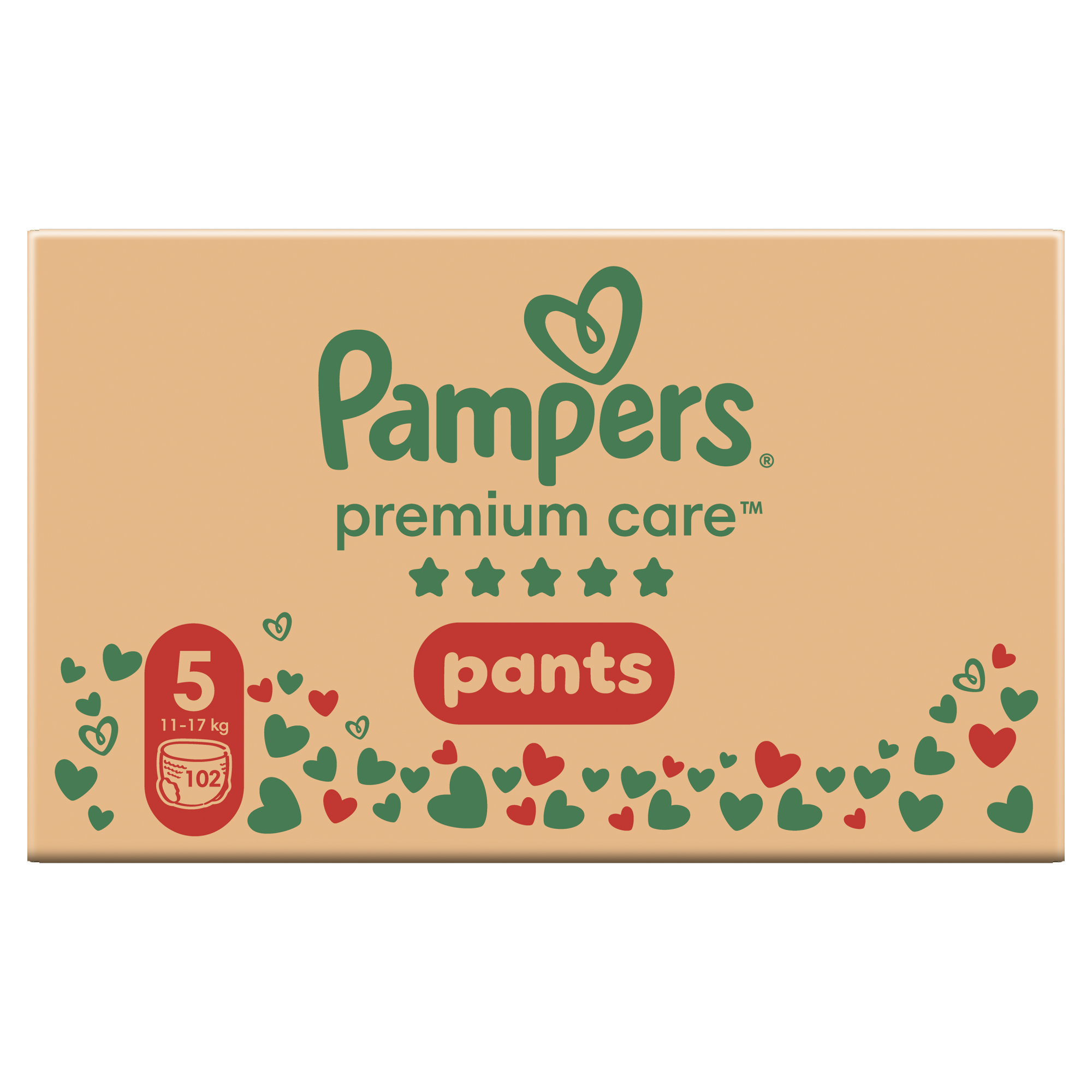 Pampers Premium Care Pieluchomajtki, rozmiar 5, 11-17 kg, 102 sztuki zdjęcie