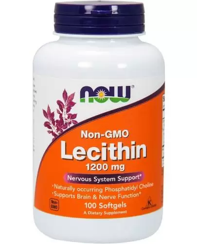 NOW Foods Lecithin 1200mg 100 kapsułek zdjęcie