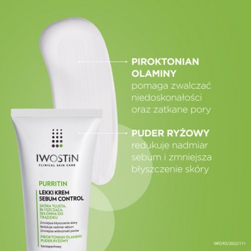 Iwostin Purritin lekki krem sebum control 60 ml