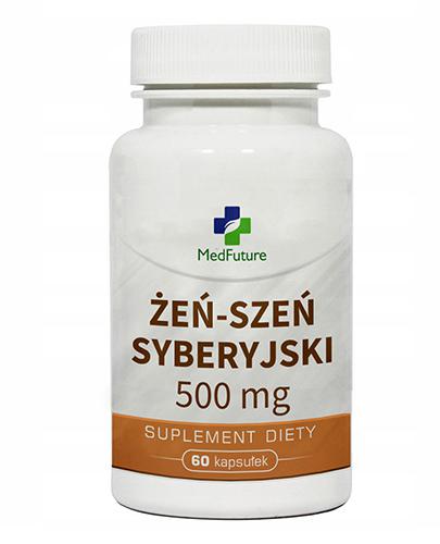 MedFuture Żeń-szeń syberyjski 500 mg, 60 kaps., cena, opinie, wskazania  zdjęcie