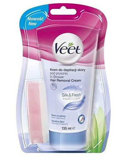 Veet Krem do depilacji pod prysznic dla skóry wrażliwej, 135 ml zdjęcie