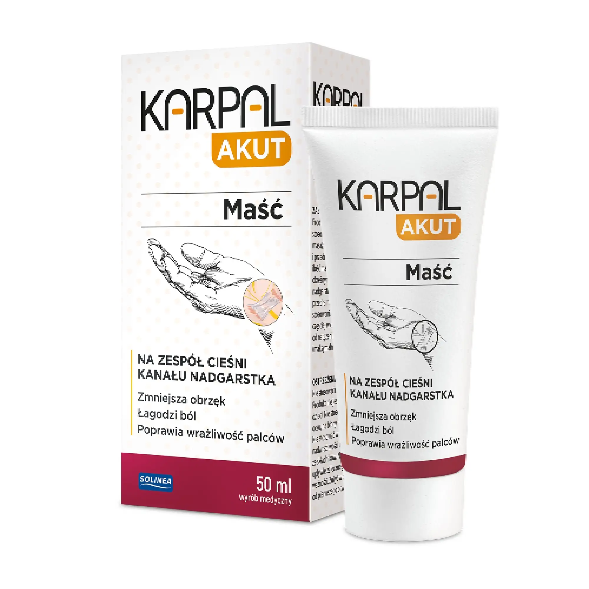 Karpal Akut, maść na zespół cieśni kanału nadgarstka, 50 ml zdjęcie