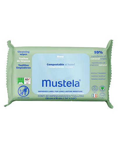 Mustela Chusteczki oczyszczające kompostowalne, 60 sztuk zdjęcie
