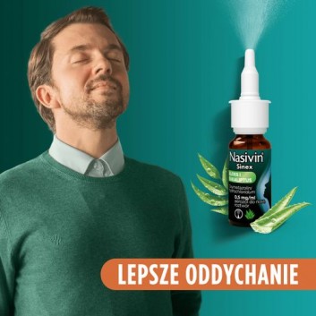 Nasivin Sinex Aloes i Eukaliptus 0,5mg/ml aerozol do nosa 15 ml