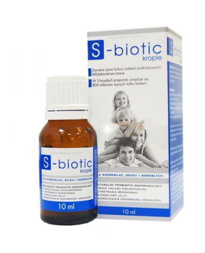 S-BIOTIC Krople dla niemowląt, 10 ml, cena, opinie, stosowanie zdjęcie