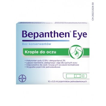 Bepanthen Eye krople do oczu 10 ampułek