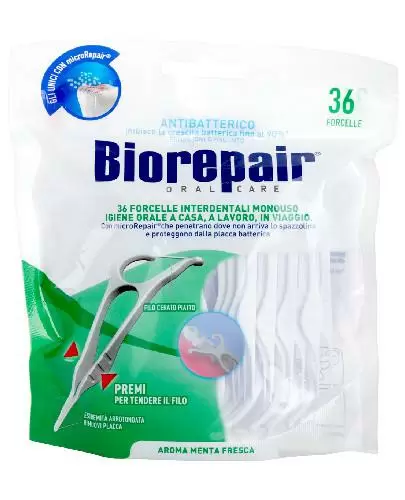 Biorepair ręczne flossery z nicią dentystyczną 36 sztuk zdjęcie