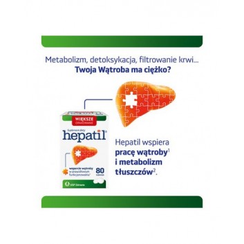 Hepatil, tabletki, 80 sztuk