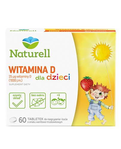 Naturell Witamina D dla dzieci 60 tabletek zdjęcie
