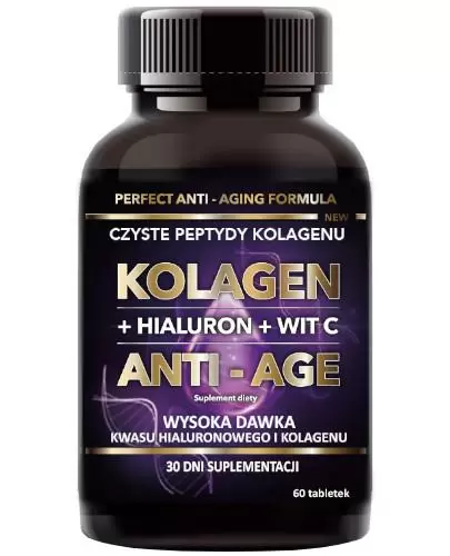 Intenson Kolagen + Hialuron + Wit C Anti-age 60 tabletek zdjęcie