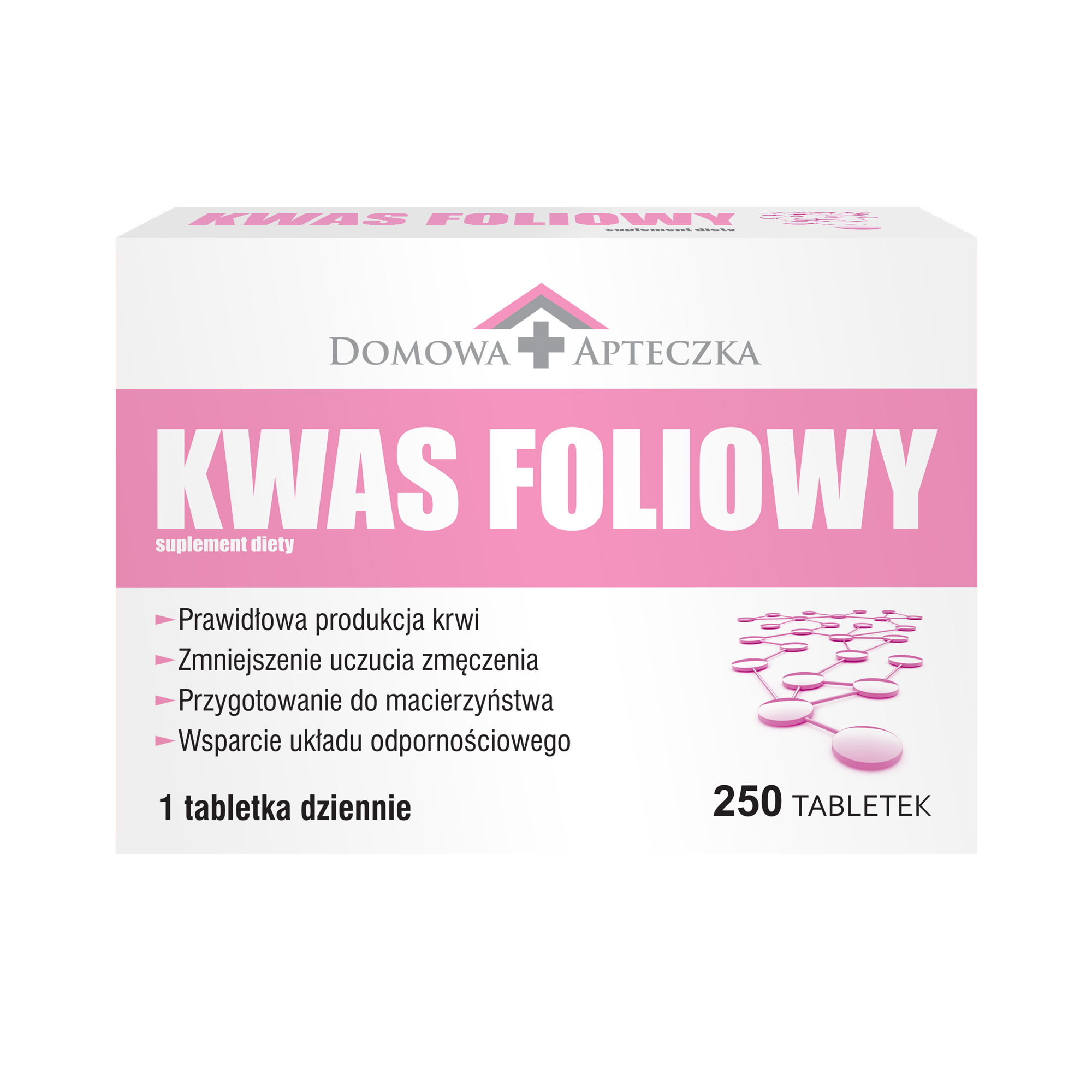 Domowa Apteczka Kwas Foliowy 250 tabletek zdjęcie