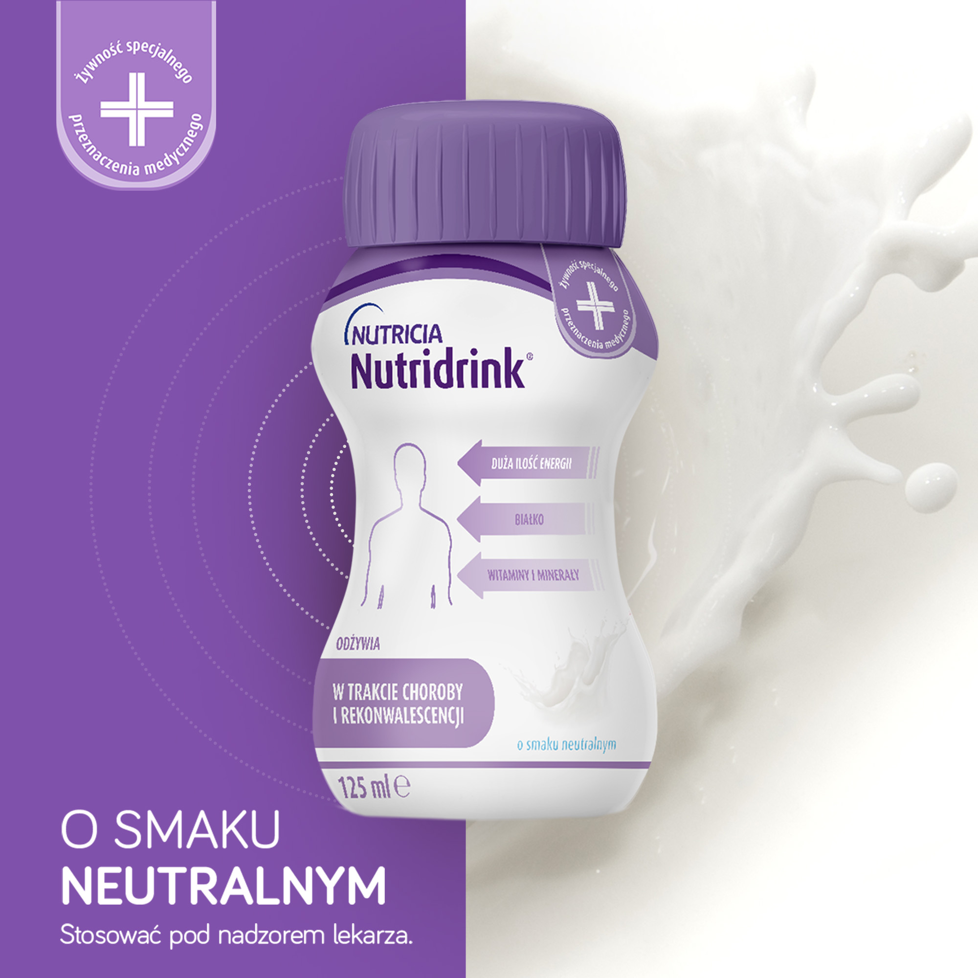 Nutridrink, o smaku neutralnym, 4 x 125 ml