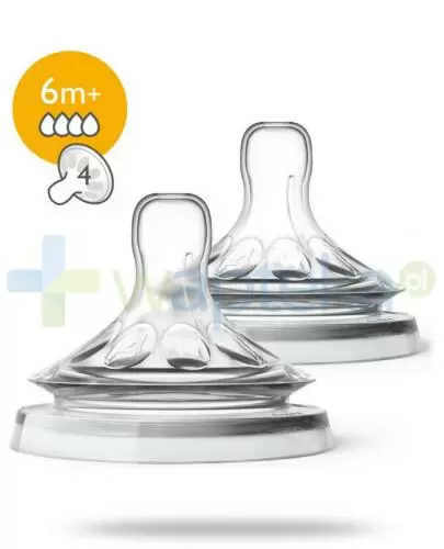 AVENT NATURAL Smoczek o szybkim przepływie 6m+ SCF044/27 - 2 szt. zdjęcie
