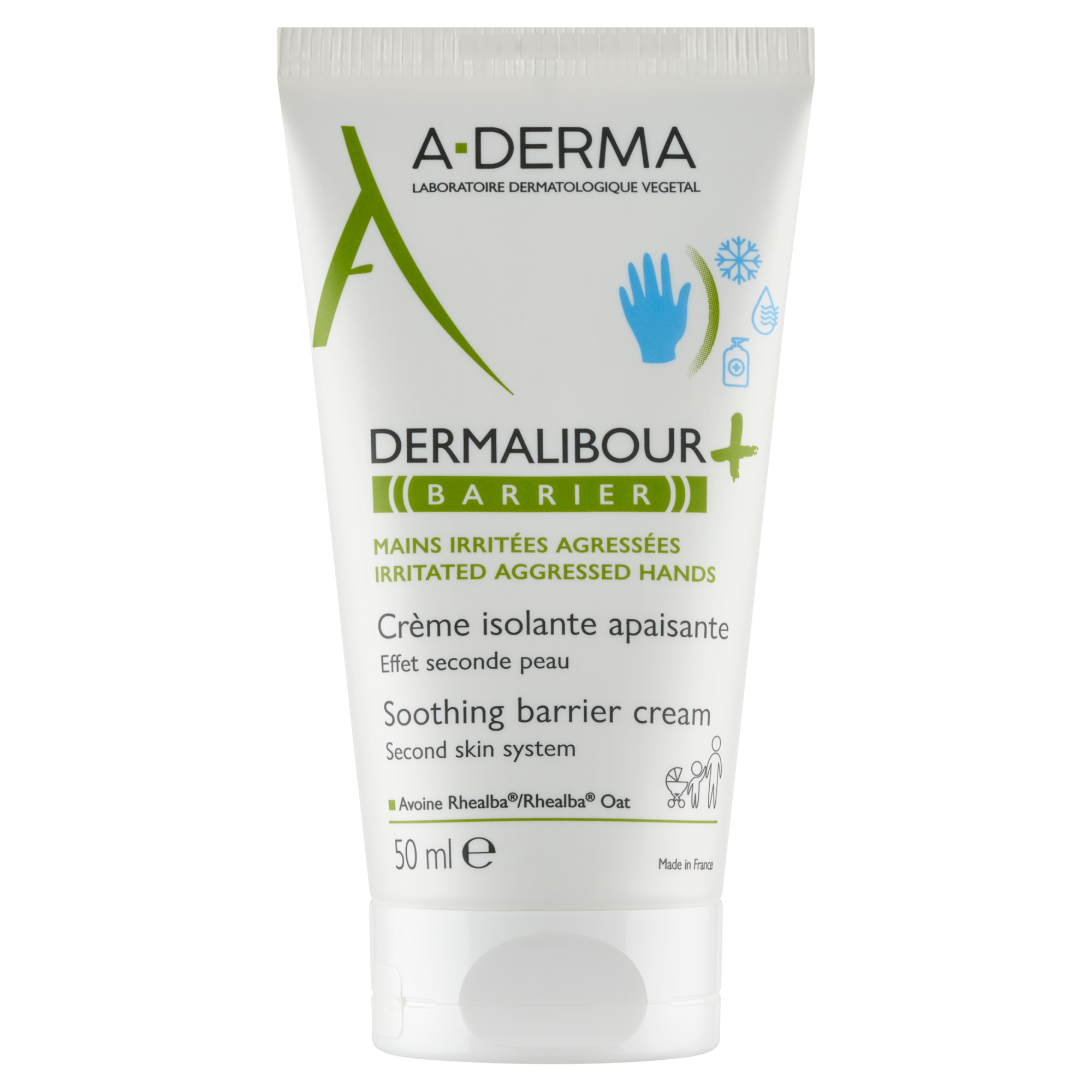  A-DERMA Dermalibour Barrier, łagodzący krem izolujący do skóry rąk, 50 ml zdjęcie