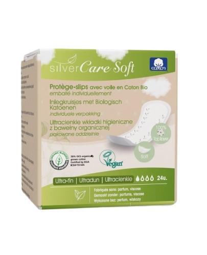 Silver Care Soft, ultracienkie wkładki higieniczne o anatomicznym kształcie, 24 sztuki zdjęcie