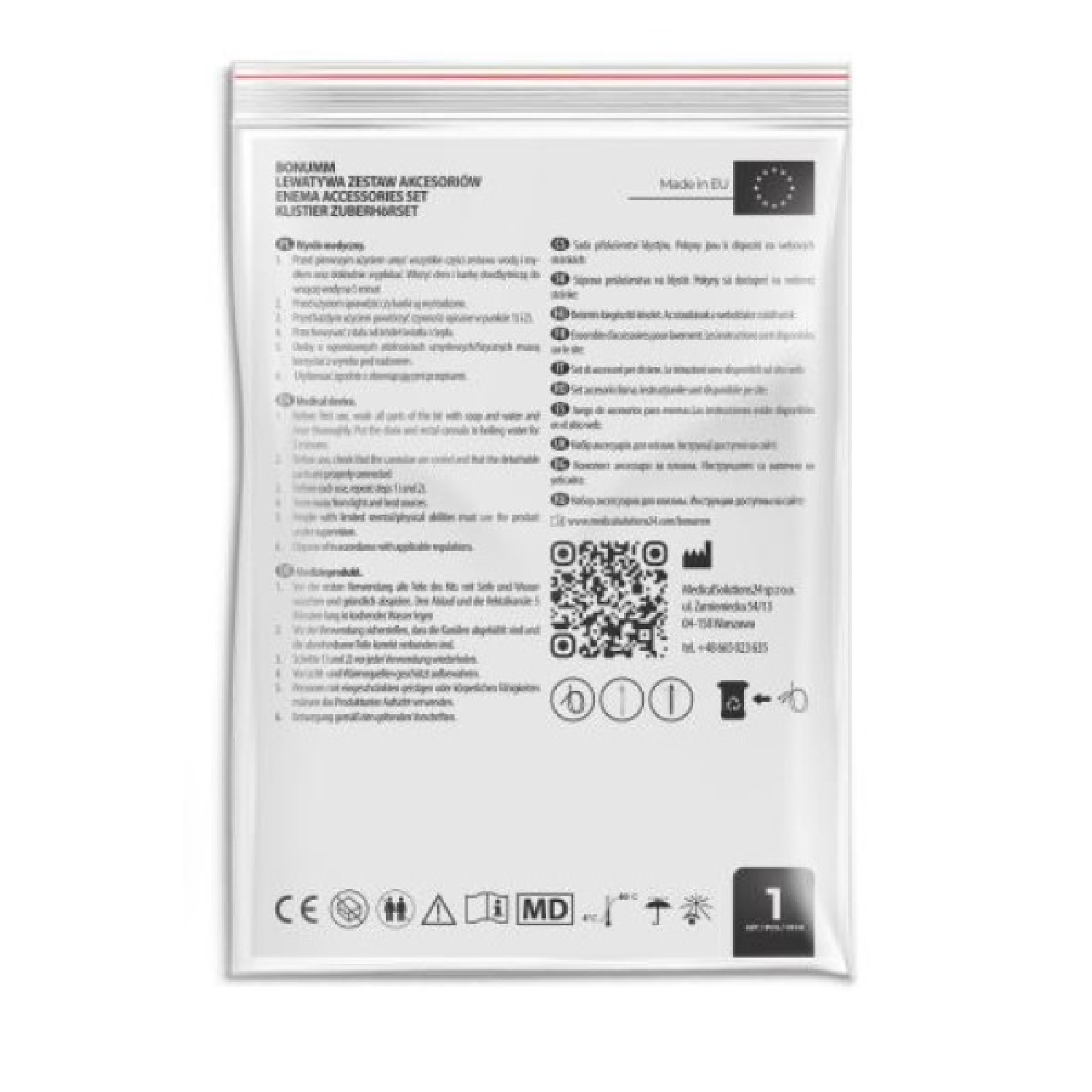 Bonumm Lewatywa zestaw uzupełniający, 1 sztuka zdjęcie