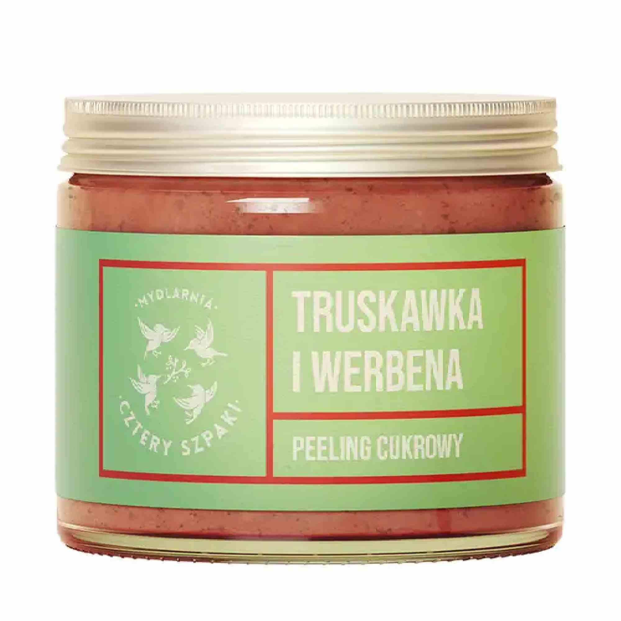 Mydlarnia Cztery Szpaki, Truskawka i werbena, Peeling cukrowy, 250 ml zdjęcie