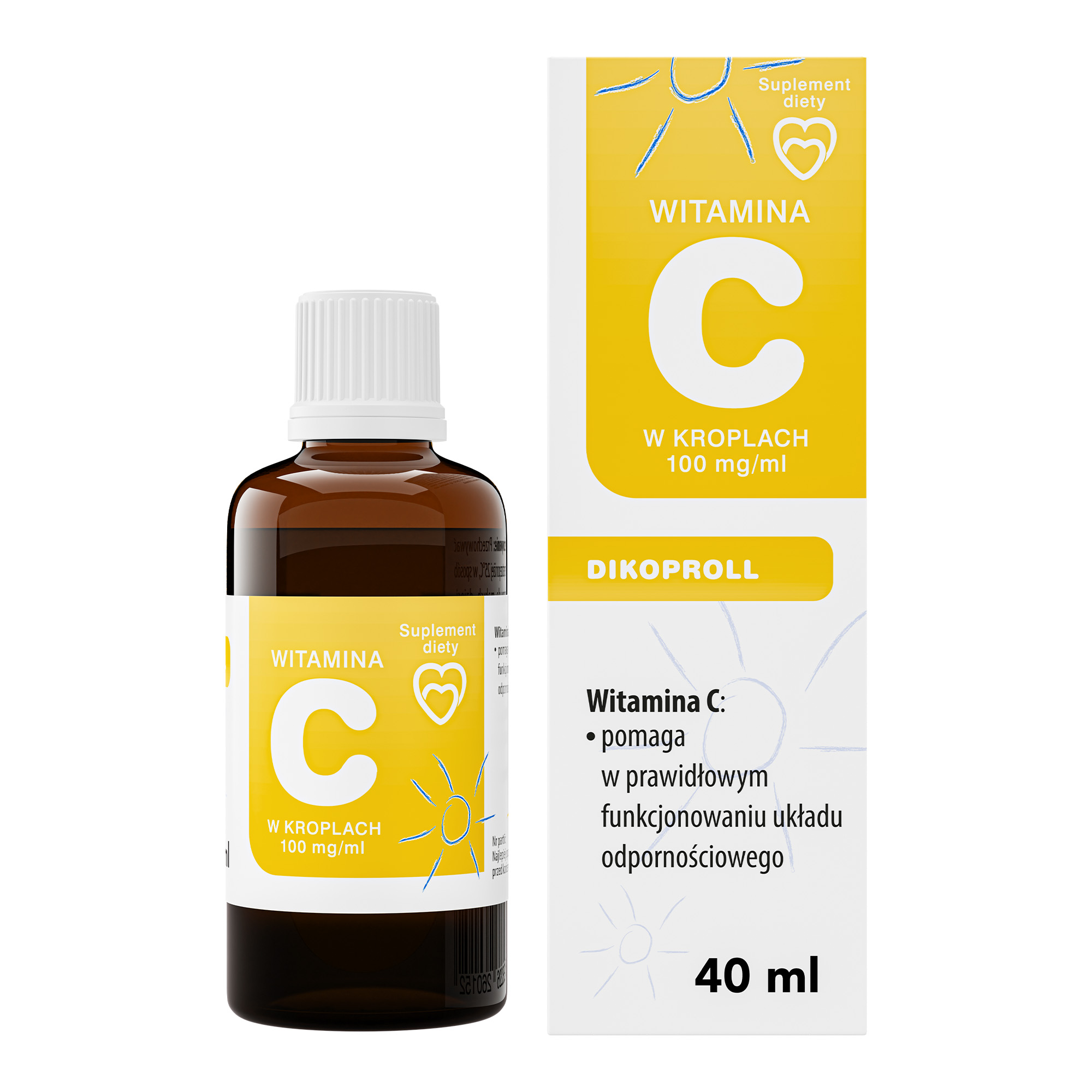 Dikoproll Witamina C w kroplach 100 mg/ml, 40 ml zdjęcie