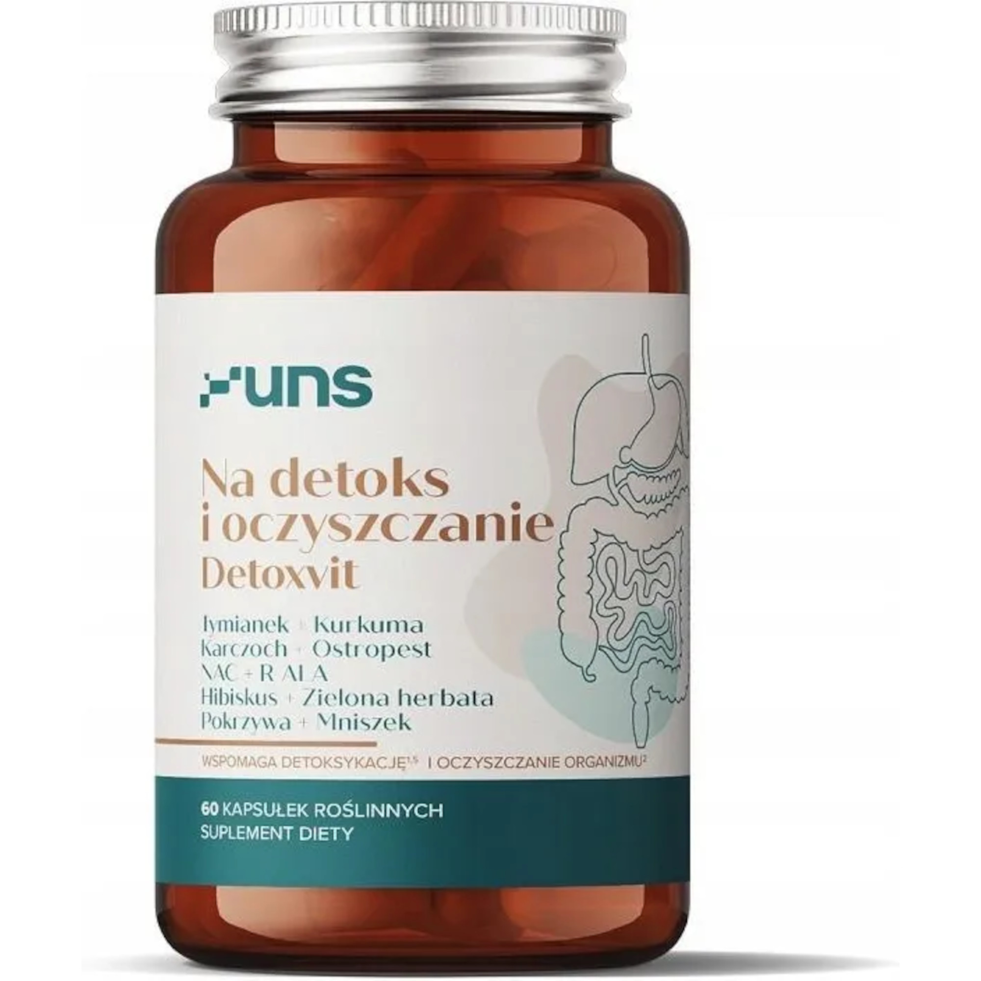 UNS Na Detoks I Oczyszczanie Detoxvit, kapsułki, 60 sztuk zdjęcie