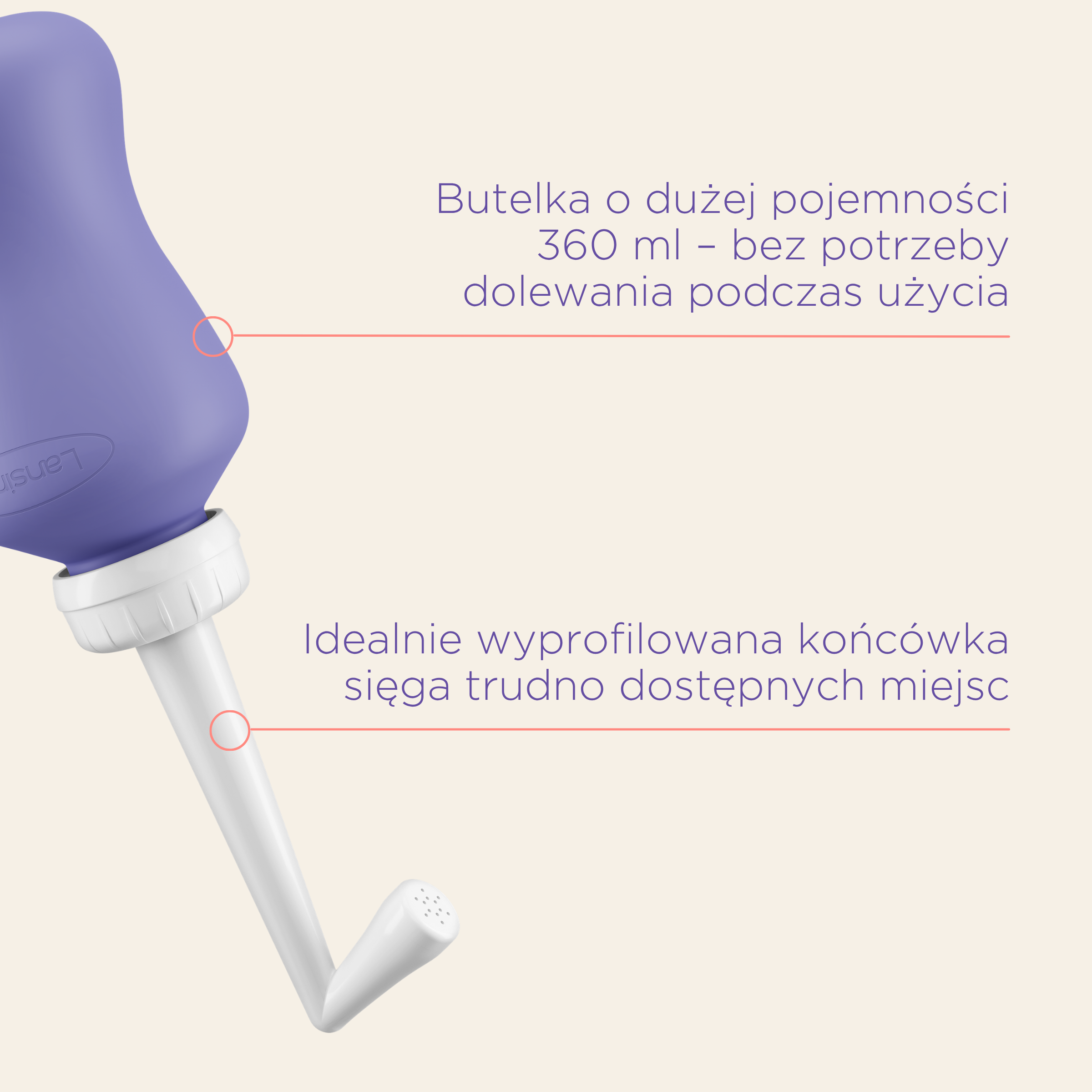 LANSINOH Poporodowa buteleczka do podmywania, 1 sztuka