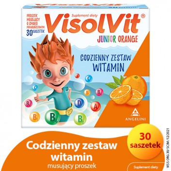 Visolvit Junior Orange proszek o smaku pomarańczowym 30 saszetek