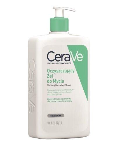 CeraVe Oczyszczający żel do mycia do cery normalnej i tłustej, 1000 ml zdjęcie