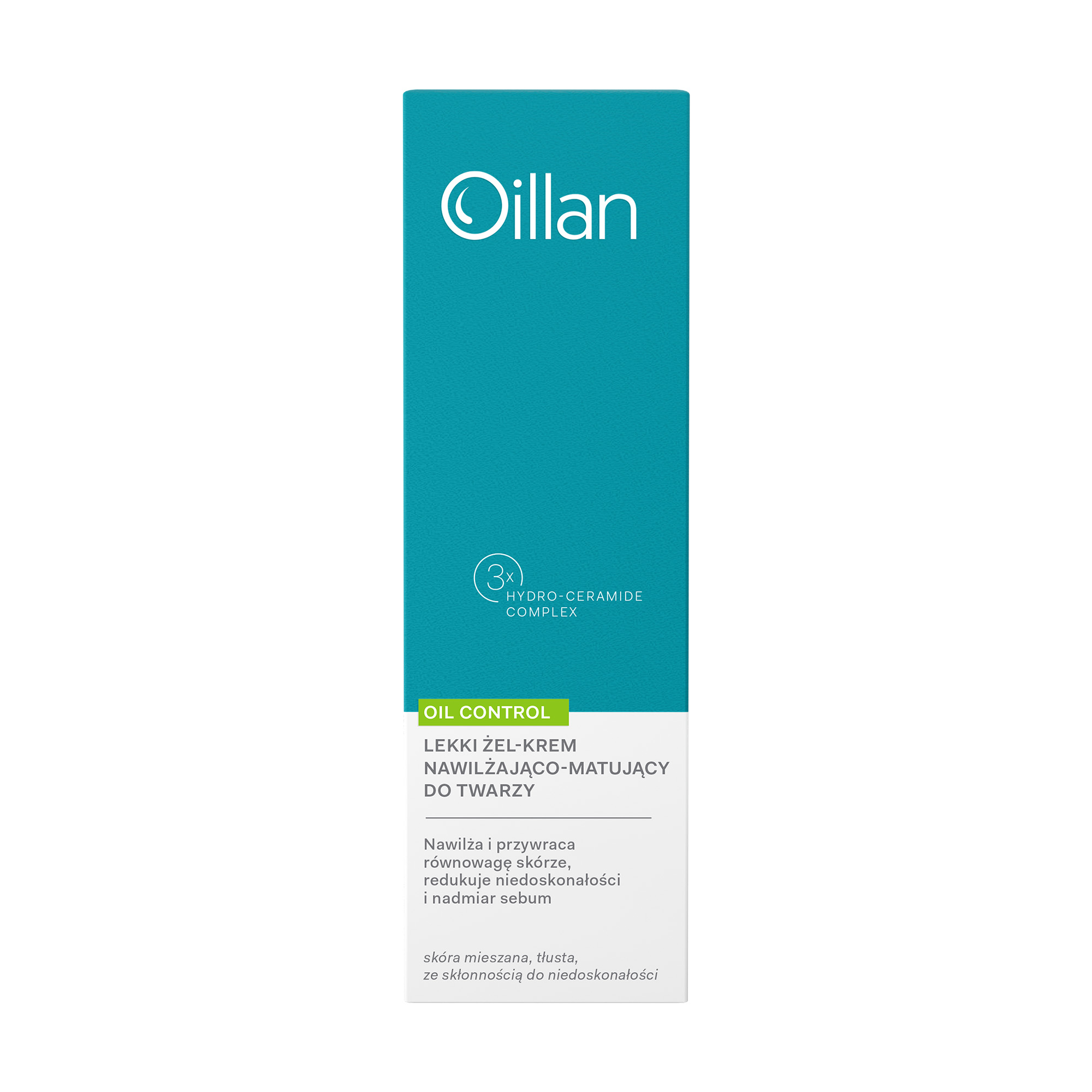 Oillan Oil Control, lekki żel-krem nawilżająco-matujący do twarzy, 50 ml zdjęcie