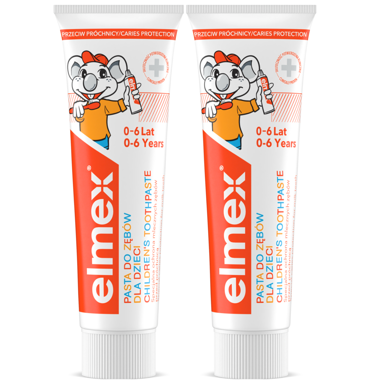 ELMEX Pasta do zębów dla dzieci 0-6 lat, 2 x 50 ml zdjęcie