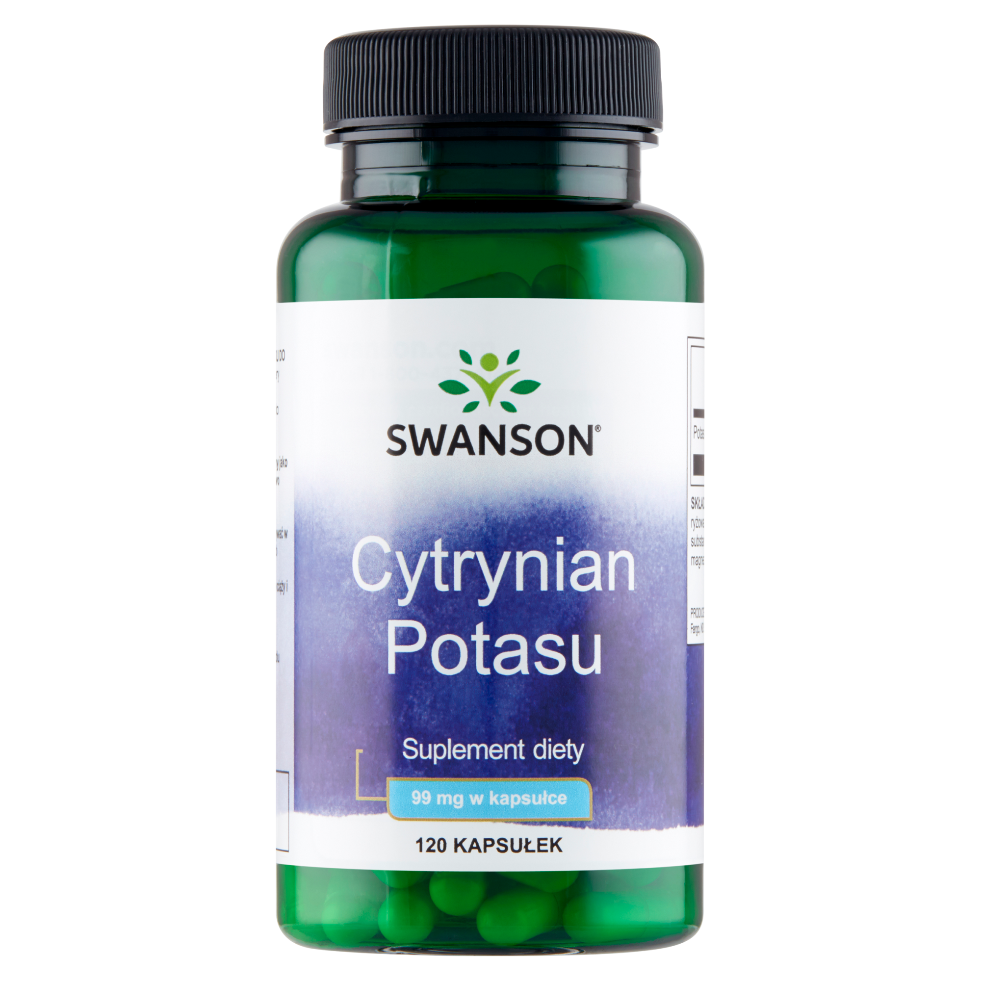 SWANSON Cytrynian potasu - 120 kaps. zdjęcie