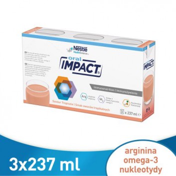 Impact Oral preparat odżywczy w płynie smak owoców tropikalnych 3x 237 ml