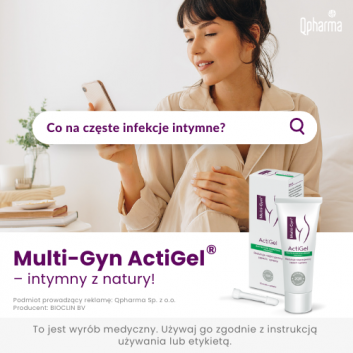 Multi-Gyn ActiGel zapobiega i łagodzi dolegliwości pochwowe 50 ml