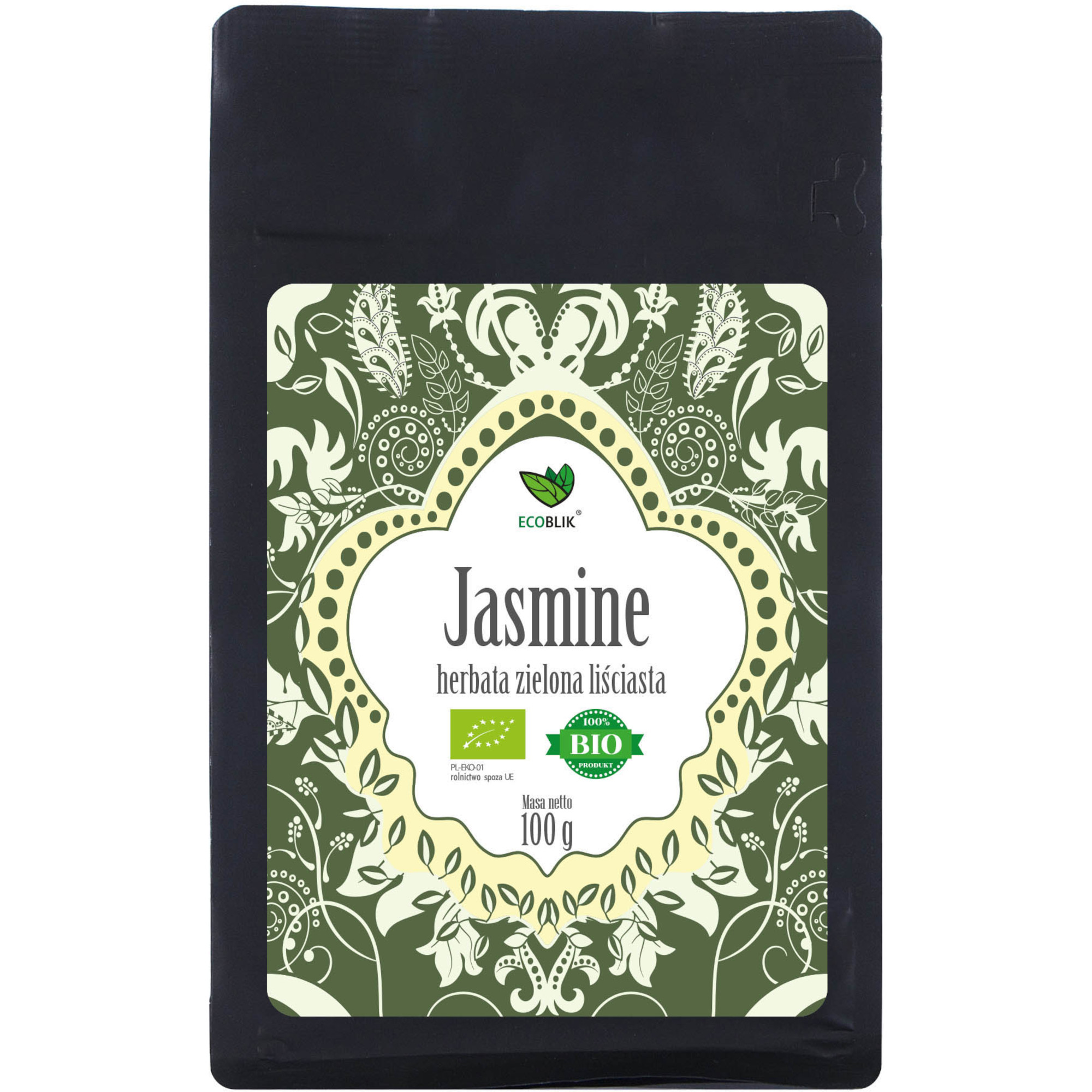 Ecoblik, Herbata zielona Jasmine Eko, 100 g zdjęcie