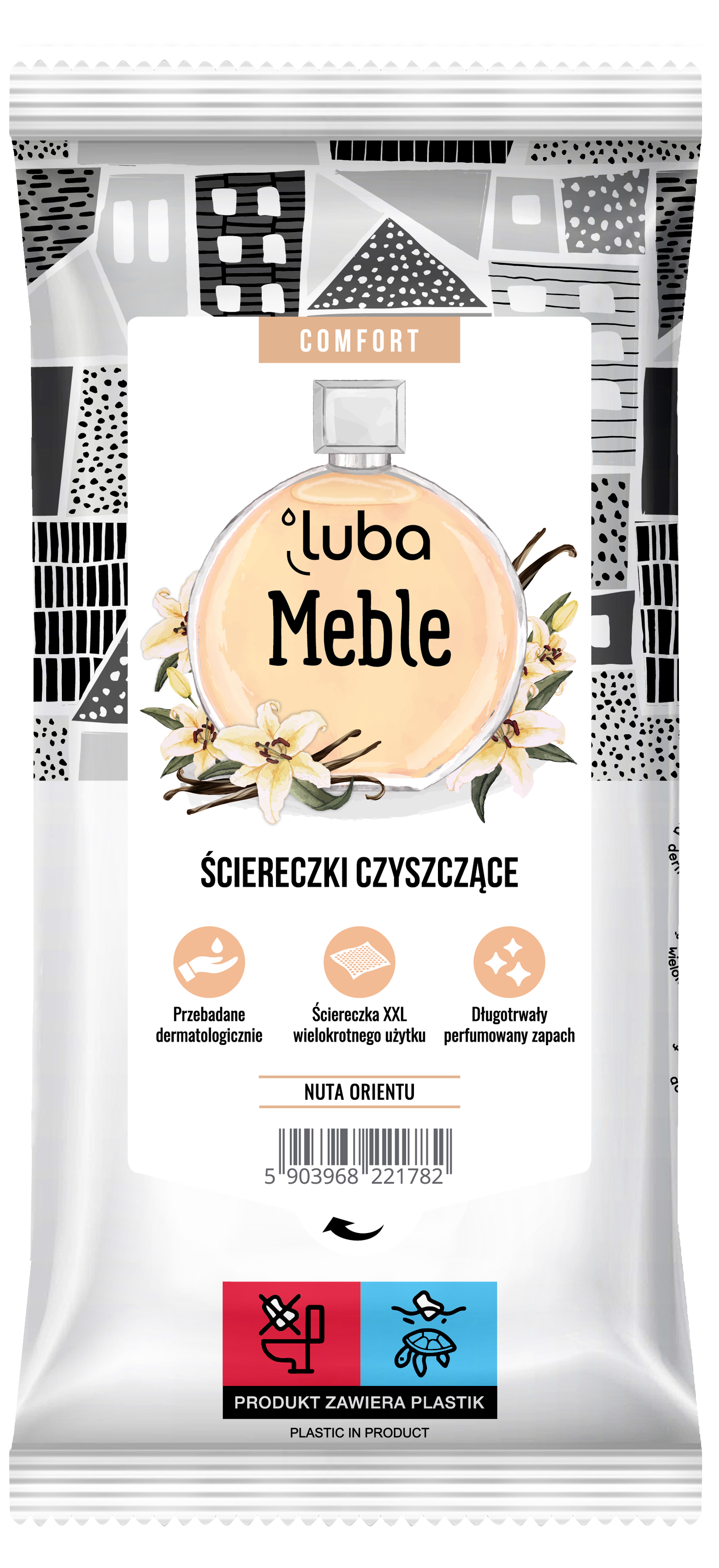 Luba Comfort, Czyszczące Ściereczki do mebli, perfumowane, 32 sztuki zdjęcie