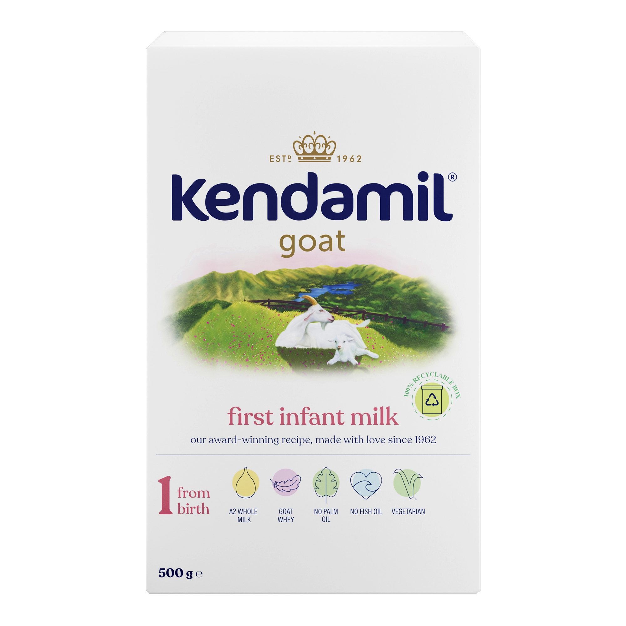Kendamil Kozie mleko dla Niemowląt 1, 500 g zdjęcie