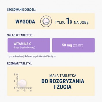 Naturell Witamina C dla dzieci, tabletki, 180 sztuk