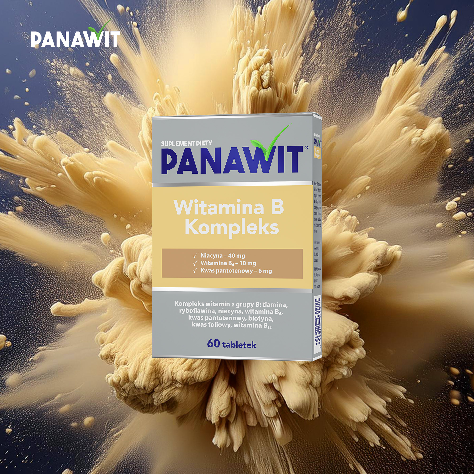 Panawit Witamina B komplex, tabletki, 60 sztuk