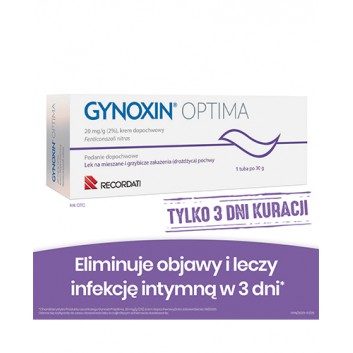 Gynoxin 20 mg/g (2%), na mieszane i grzybicze infekcje intymne, krem dopochwowy, 30 g, cena, opinie, stosowanie