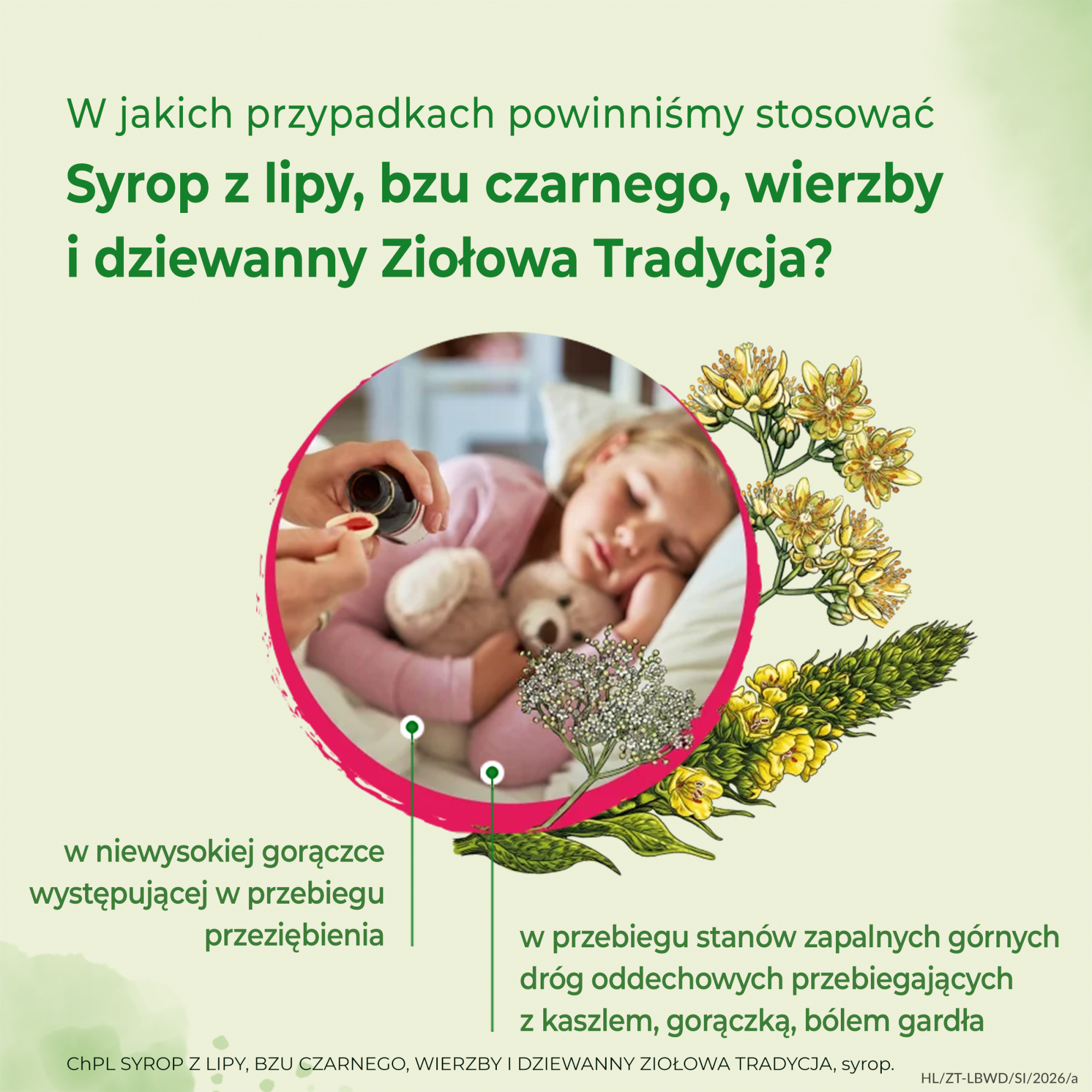 ZIOŁOWA TRADYCJA Syrop z lipy, bzu czarnego, wierzby i dziewanny, 125 g