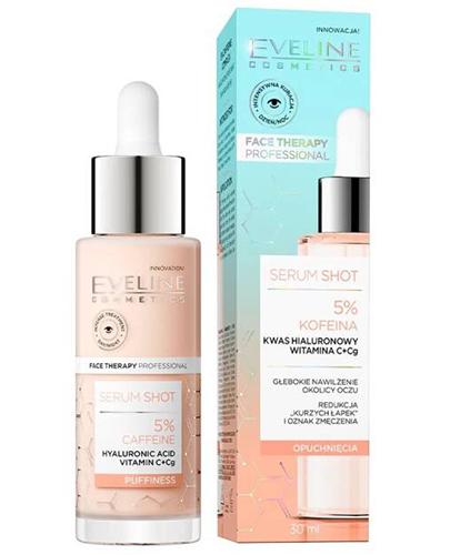 Eveline Cosmetics Serum Shot Energizująca Kuracja do skóry wokół oczu 5% kofeina, 30 ml, cena, wskazania, właściwości zdjęcie