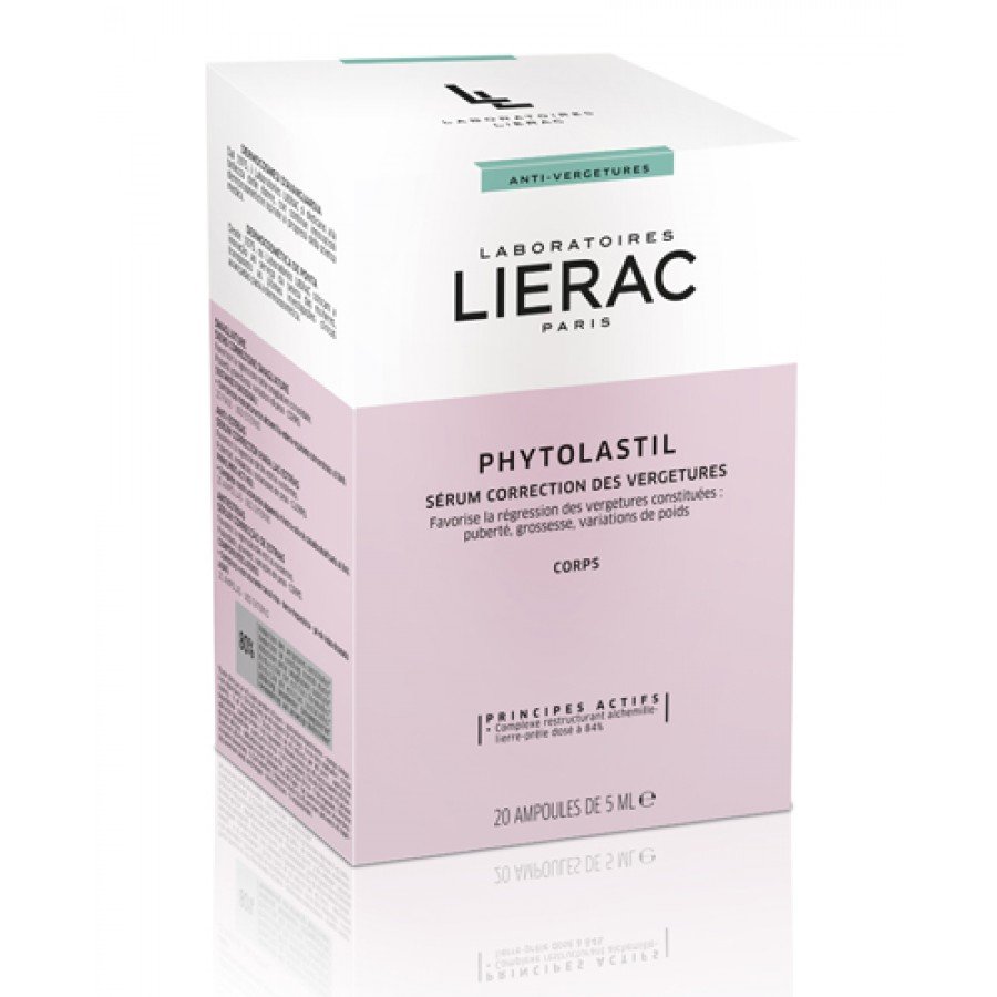 LIERAC PHYTOLASTIL Ampułki redukujące rozstępy - 20 amp. x 5 ml 