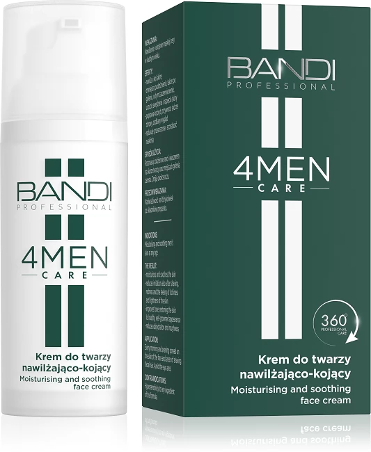 BANDI 4Men Care Krem do twarzy nawilżająco-kojący, 50 ml