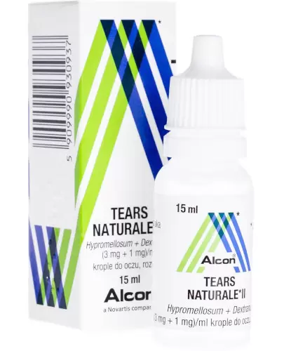 Tears Naturale II (3 mg + 1 mg)/ml krople do oczu 15 ml zdjęcie