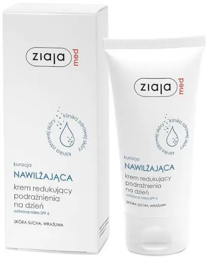 Ziaja Med kuracja nawilżająca krem redukujący podrażnienia na dzień 50 ml zdjęcie