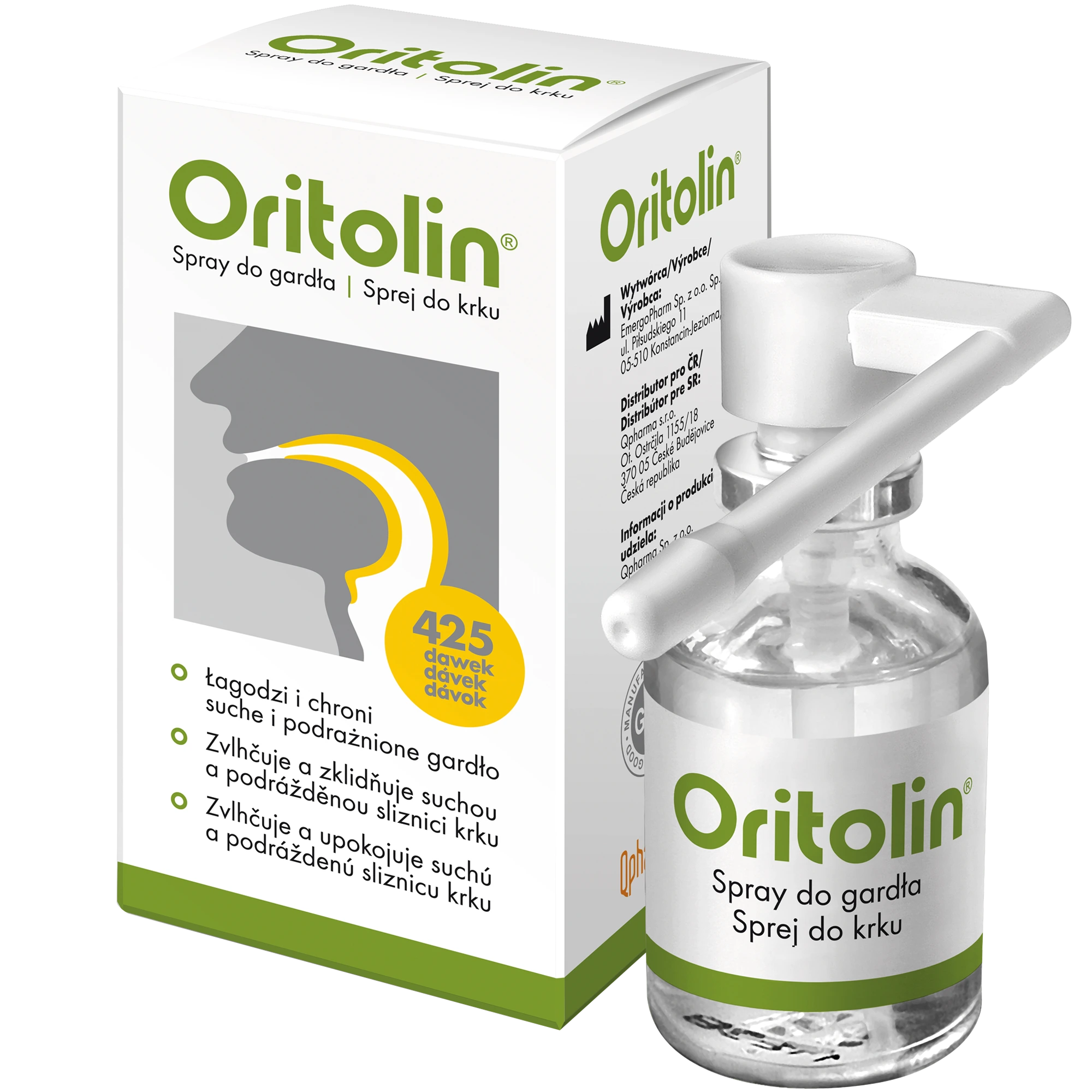 ORITOLIN Spray nawilżający do gardła - 30 ml zdjęcie