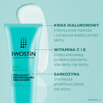 Iwostin Pure Balance zwalczający niedoskonałości krem na dzień, 50 ml, cena, opinie, stosowanie
