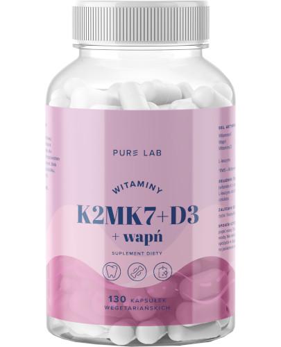 Pure Lab Witaminy K2MK7+D3+Wapń 130 kapsułek zdjęcie