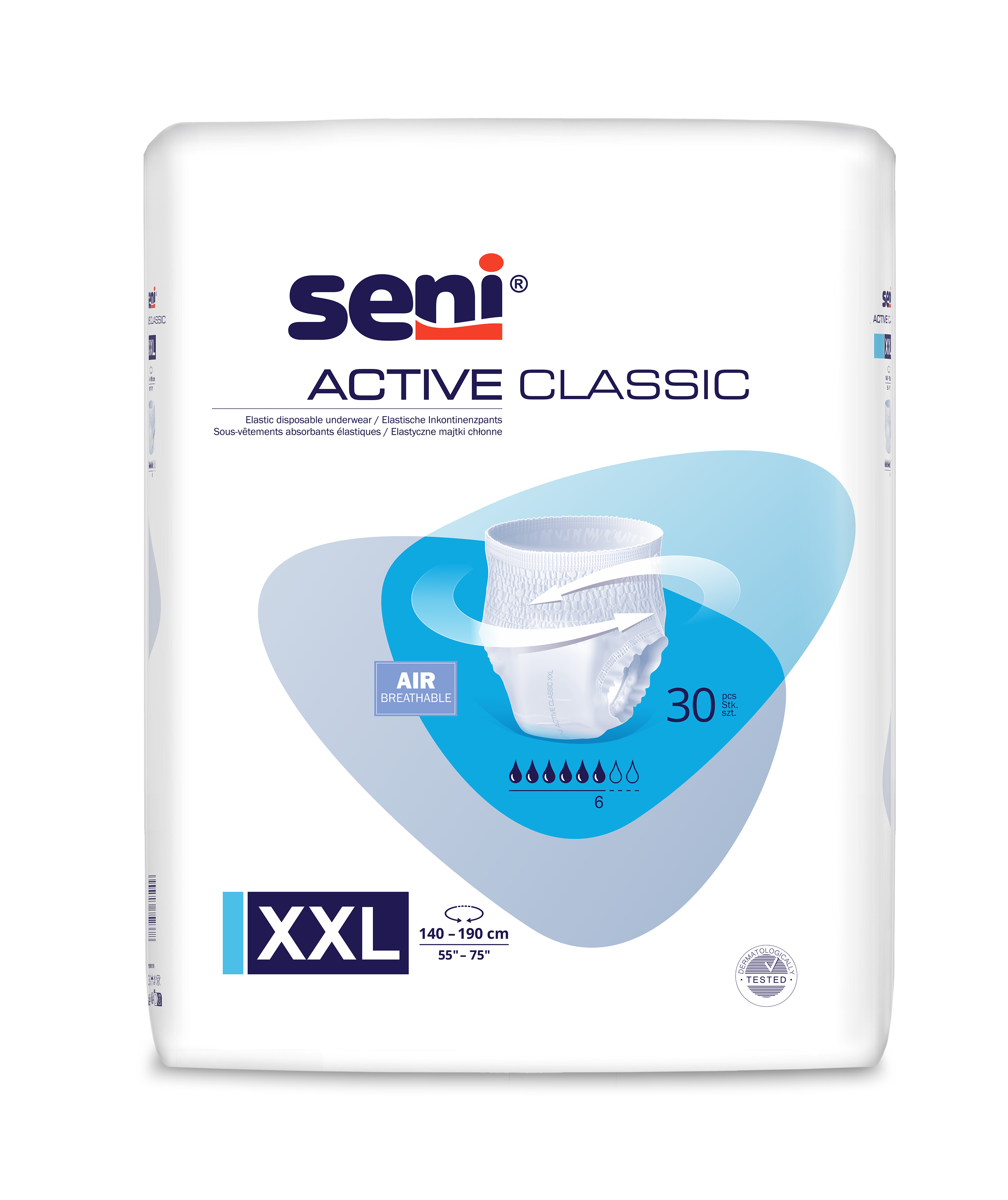 Seni Active Classic, pieluchomajtki, XXL, 30 sztuk zdjęcie