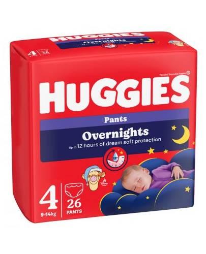 Huggies, pieluchomajtki Overnight Lullaby 4 (9-14 kg), 26 sztuk zdjęcie